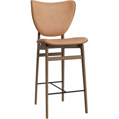 Norr11 - Elephant Thekenstuhl mit Frontpolsterung Hell geräuchert | Camel 21004