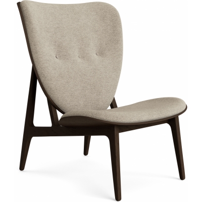 Norr11 - Elephant Lounge Sessel mit Frontpolsterung Dunkel geräuchert | Barnum Col 3