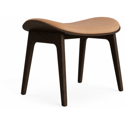 Norr11 - Elephant Hocker mit Frontpolsterung Dunkel geräuchert | Camel 21004