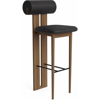 Norr11 - Hippo Barstuhl Hell geräuchert | Anthrazit 21003 (Dunes)