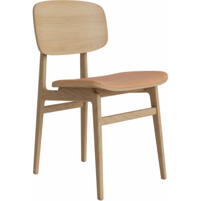 Norr11 - NY11 Stuhl mit Sitzpolsterung Natur | Camel 21004 (Dunes)