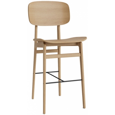 Norr11 - NY11 Thekenstuhl mit Rückenlehne Natur