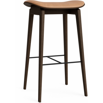 Norr11 - NY11 Thekenstuhl mit Sitzpolsterung Dunkel geräuchert | Camel 21004 (Dunes)