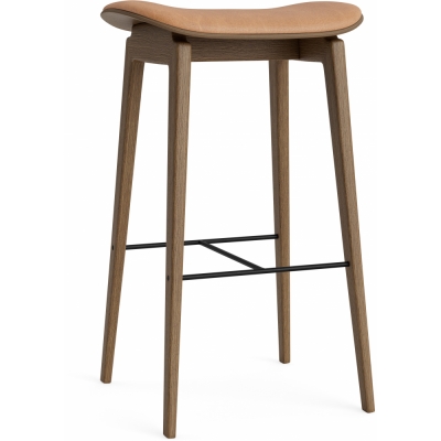 Norr11 - NY11 Thekenstuhl mit Sitzpolsterung Hell geräuchert | Camel 21004 (Dunes)