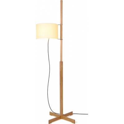 Santa & Cole - TMM Stehleuchte Kirsche Weiß mit oberem Diffusor