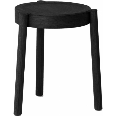 Northern - Pal Hocker Eiche schwarz lackiert | Holz