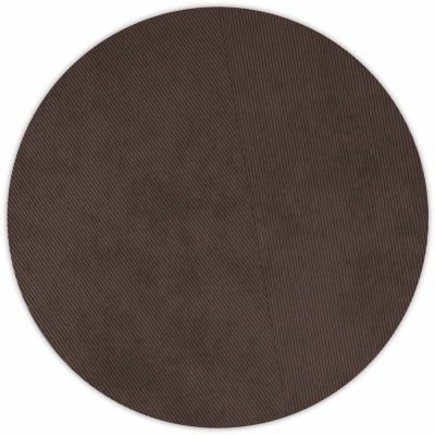 Northern - Row Teppich rund Ø270 Dunkelbraun