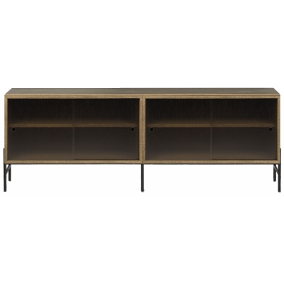 Northern - Hifive Glas Sideboard 150 Niedrig / Eiche geräuchert