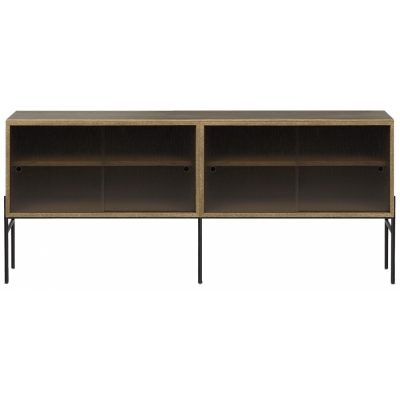 Northern - Hifive Glas Sideboard 150 Hoch / Eiche geräuchert