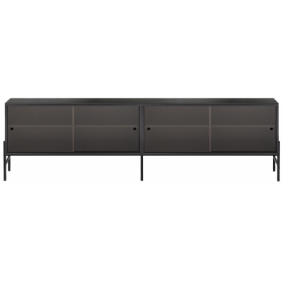 Northern - Hifive Glas Sideboard 200 Niedrig / Eiche schwarz