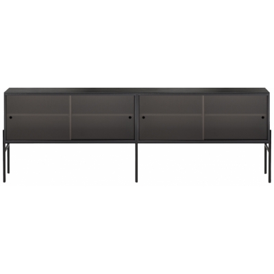 Northern - Hifive Glas Sideboard 200 Hoch / Eiche schwarz