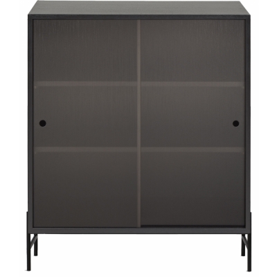 Northern - Hifive Glas Schrank 75 Niedrig / Eiche schwarz