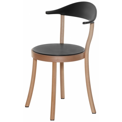 Plank - MONZA Bistro Stuhl Buche Natur | Schwarz