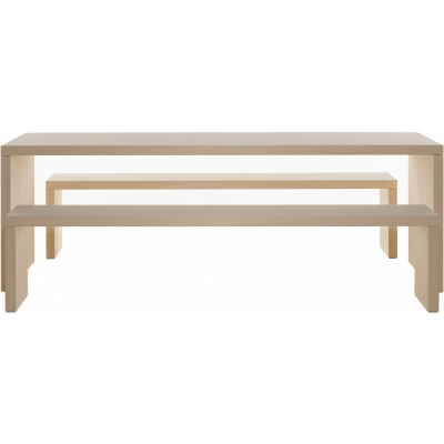 Plank - Bench Tisch 60 x 220 cm / Tischplatte bündig