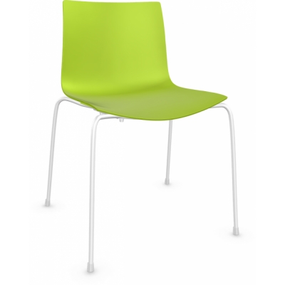 Arper - Catifa 46 0251 Stuhl einfarbig Grün | Weiß
