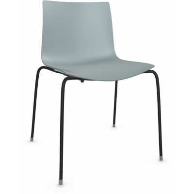 Arper - Catifa 46 0251 Stuhl einfarbig Petrol | Schwarz
