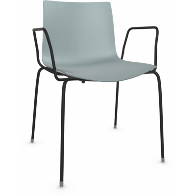 Arper - Catifa 46 0251 Armlehnstuhl einfarbig Petrol | Schwarz