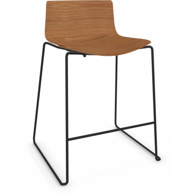 Arper - Catifa 46 0572 Barhocker Holz H 64cm Eiche Natur | Schwarz