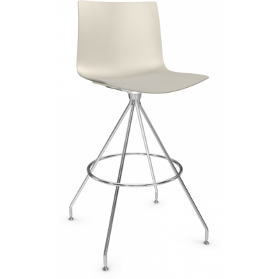 Arper - Catifa 46 0488 Barhocker einfarbig H 65cm Elfenbein