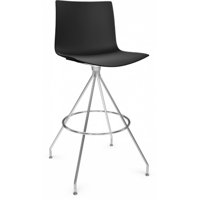 Arper - Catifa 46 0487 Barhocker einfarbig H 73cm Schwarz