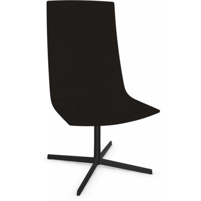 Arper - Catifa Sensit Office 4903 Drehstuhl Weichleder Schwarz | Schwarz