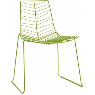 Arper - Leaf 1801 Stapelstuhl Grün