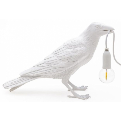 Seletti - Bird Waiting Tischleuchte White | Waiting