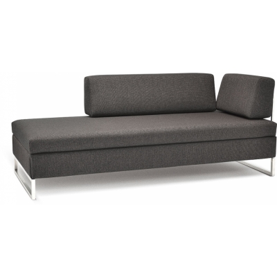 Swiss Plus - Doppio Doppelbett Rahmenfüße Chrom Anthrazit (East 13)