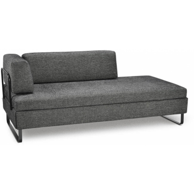 Swiss Plus - Doppio Doppelbett Kufenfüße matt schwarz Nero-Bianco (Miyaki 9-4)