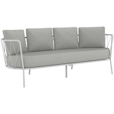 Vermobil - Daisy Sofa 3-Sitzer DE730 Weiß | Anthrazit (Business)