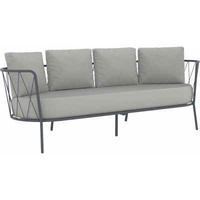 Vermobil - Daisy Sofa 3-Sitzer DE730 Antik-grau | Ice (Sunset)