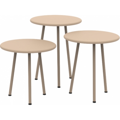 Vermobil - Daisy Couchtische (3er Set) DE151KIT Beige