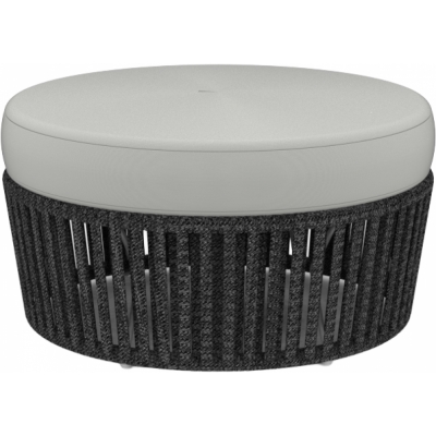 Vermobil - Daisy Rope Pouf DE29XI Antik-grau | Taupe | Grau (Business)