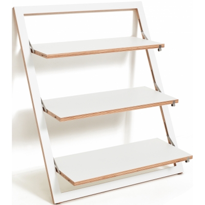 Ambivalenz - Fläpps Lehnregal Weiß