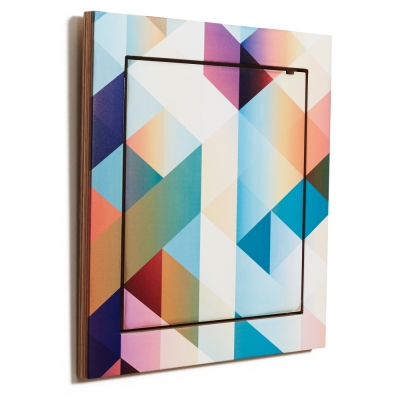 Ambivalenz - Fläpps Regal 40x40 cm Criss Cross Rot – Anastasia Euchermann