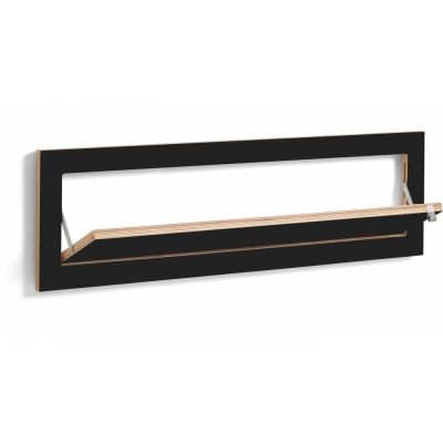 Ambivalenz - Fläpps Schuhregal 100x27 cm Schwarz