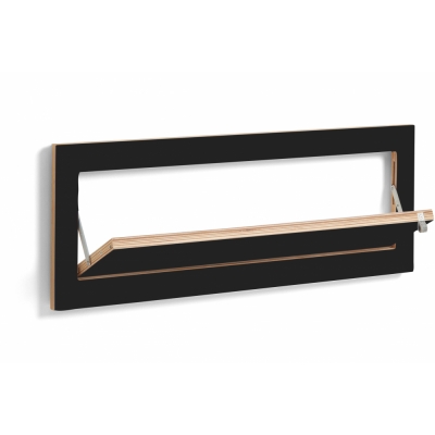 Ambivalenz - Fläpps Schuhregal 60x27 cm Schwarz