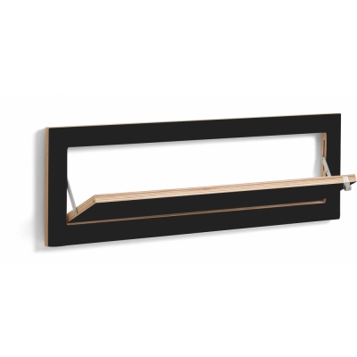 Ambivalenz - Fläpps Schuhregal 80x27 cm Schwarz