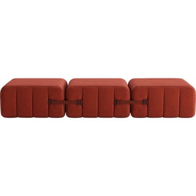 Ambivalenz - Curt Sofa Set 3 Rot (Dama 0058)