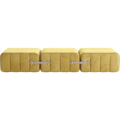 Ambivalenz - Curt Sofa Set 3 Gelb (Barcelona Cornhusk V3347/50)