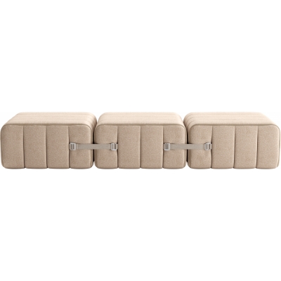 Ambivalenz - Curt Sofa Set 3 Beige / Grau (Dama 0029)