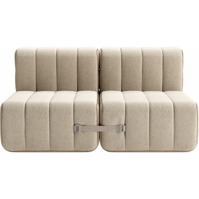 Ambivalenz - Curt Sofa Set 4 Grau/Beige (Jet 9110)