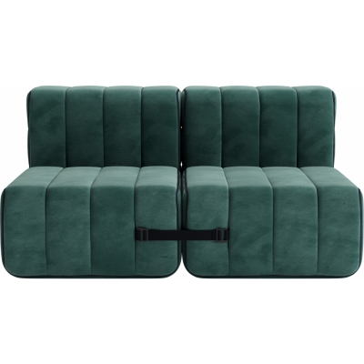 Ambivalenz - Curt Sofa Set 4 Serpentine Grün (Barcelona V3347/39)