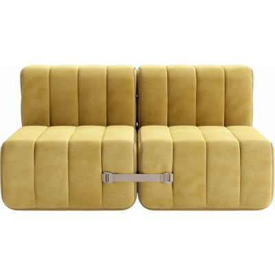 Ambivalenz - Curt Sofa Set 4 Gelb (Barcelona Cornhusk V3347/50)