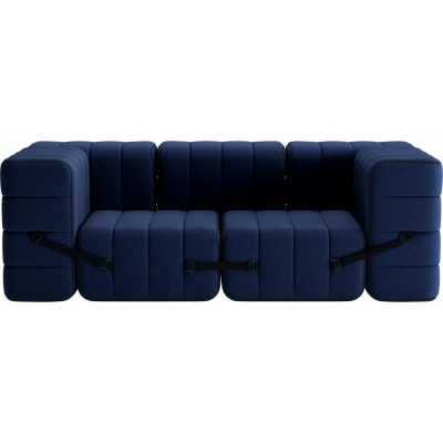 Ambivalenz - Curt Sofa Set 7 Dunkelblau (Jet 6098)