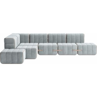 Ambivalenz - Curt Sofa Set 12 Hellblau (Barcelona River V3347/33)