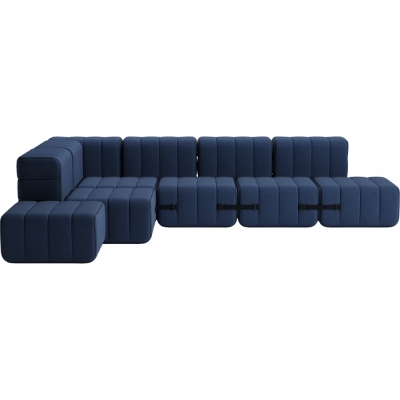 Ambivalenz - Curt Sofa Set 12 Dunkelblau (Jet 6098)