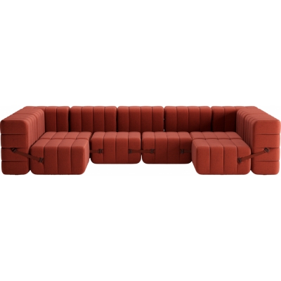 Ambivalenz - Curt Sofa Set 15 Rot (Dama 0058)