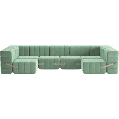 Ambivalenz - Curt Sofa Set 15 Hellgrün (Barcelona Patina V3347/46)
