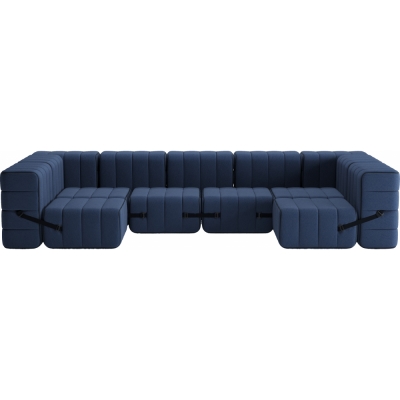 Ambivalenz - Curt Sofa Set 15 Dunkelblau (Jet 6098)